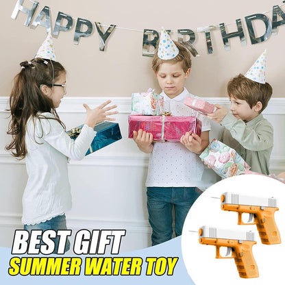 2er Pack Mini Wasserpistolen für Kinder mit großer Reichweite Orange