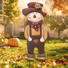 Herbstdekoration Herbst Vogelscheuche Metall Kürbis Terrasse Hof 76cm