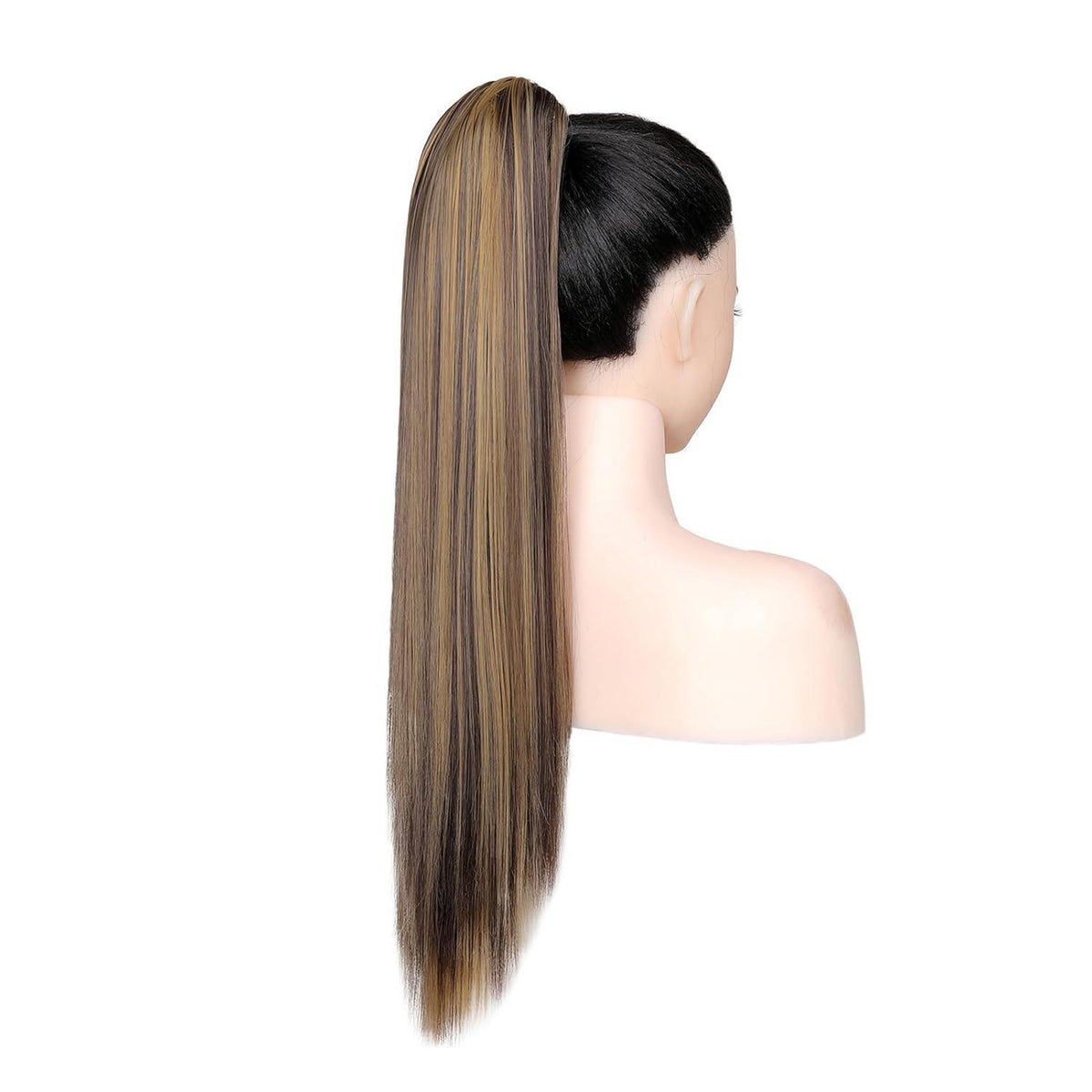 Zopf Extension Dunkelblond & Mittelbraun 55cm mit Klaue