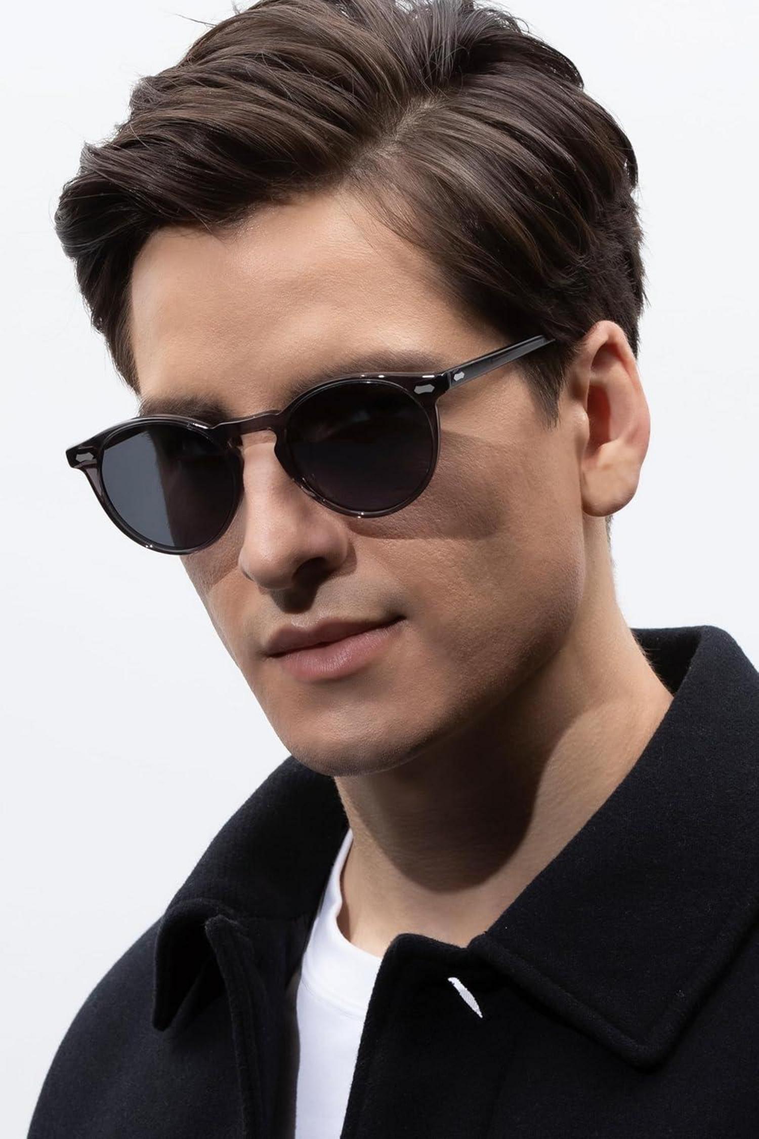 CARFIA Polarisierte Herren Sonnenbrille Retro Acetat-Rahmen