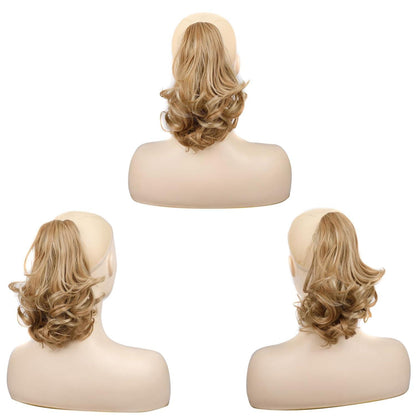 Pferdeschwanz Clip-in Extension – Sandblond & Natürliches Blond