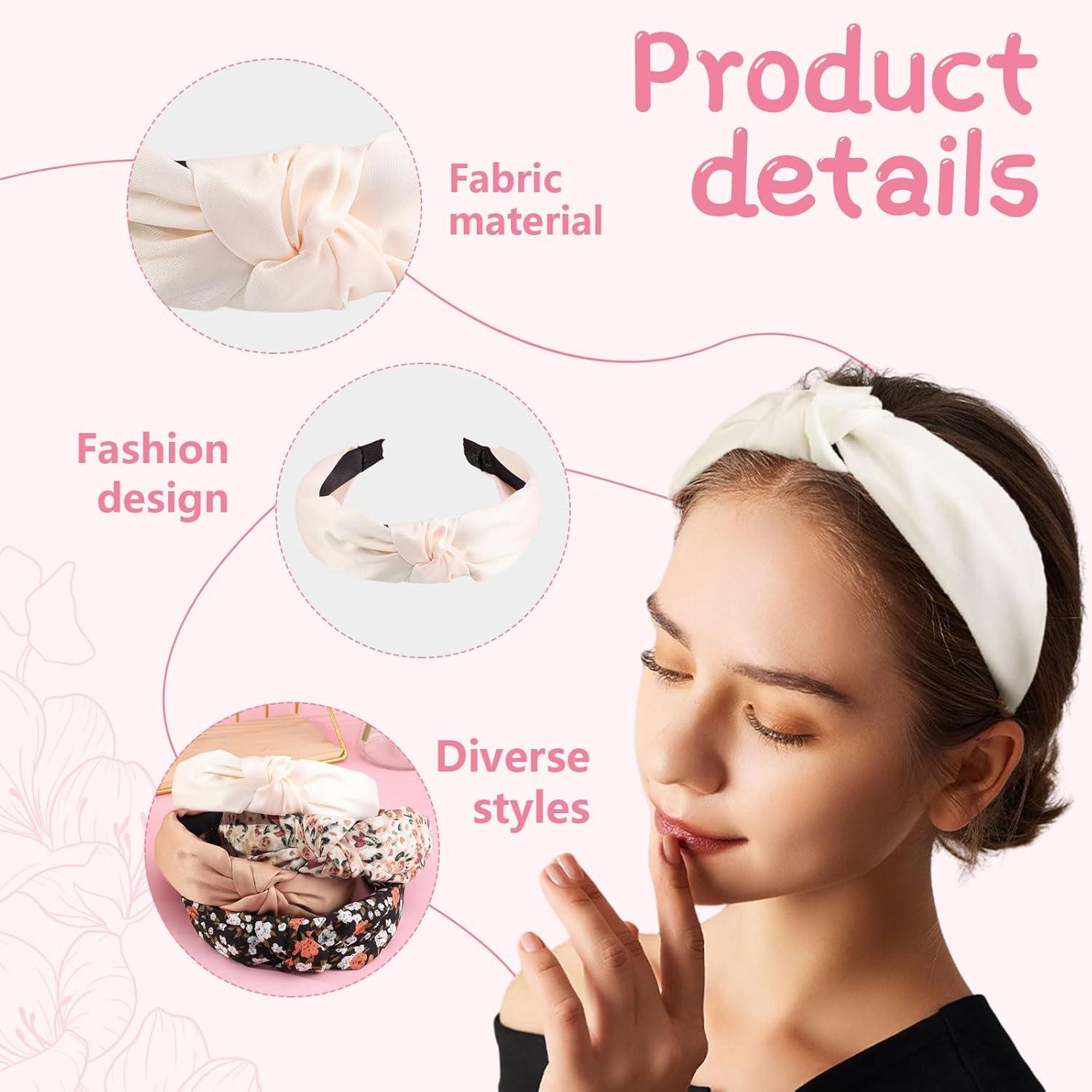 Kotkiddy Knotted Headbands 4 Stück Boho Fashion Hair Accessories