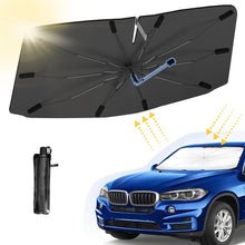 Auto Windschutzscheibe Sonnenschirm UV-Schutz 360° Drehbar - Schwarz