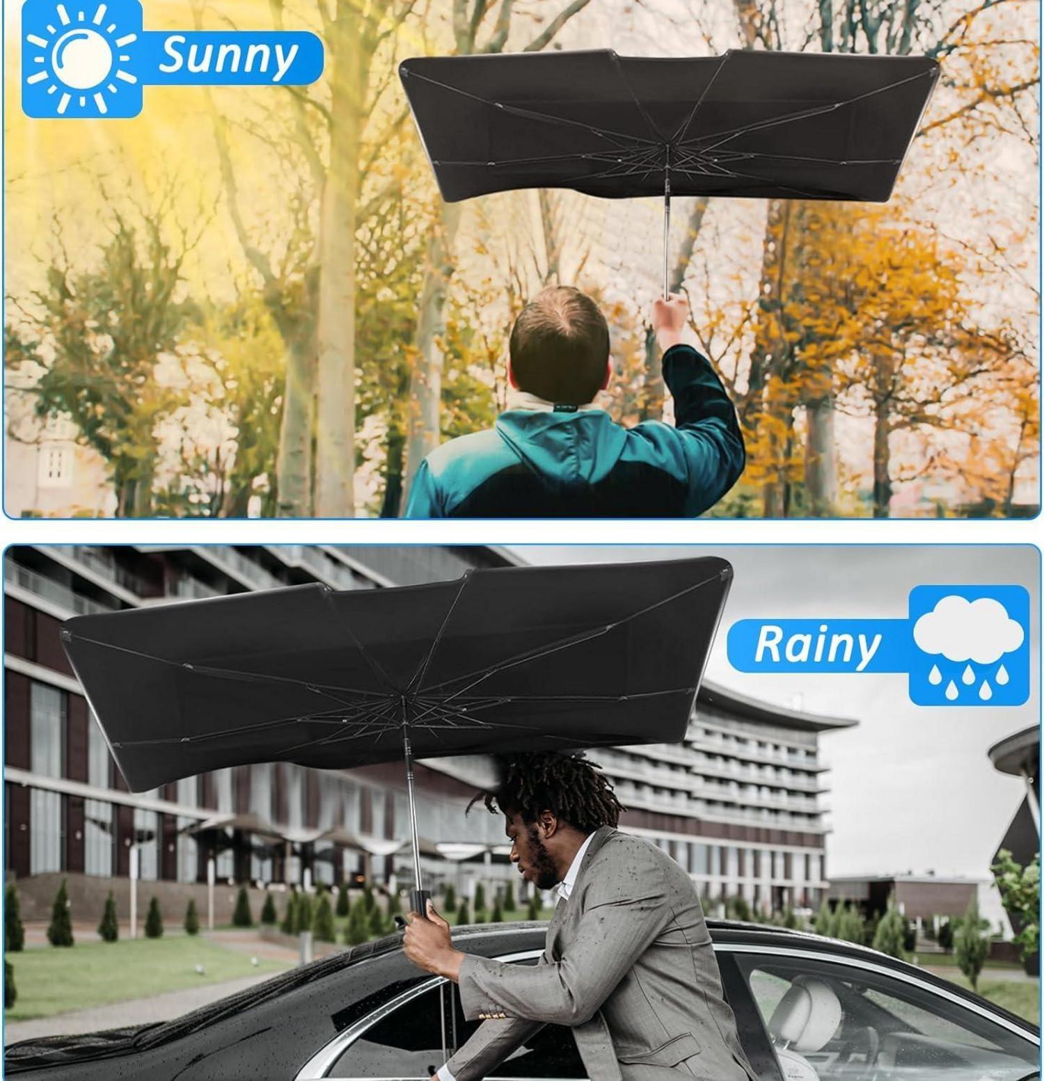 Auto Sonnenschutz Frontscheibe Windschutzscheibe 360° Drehbar Faltbarer