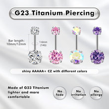G23 Titan Bauchnabelpiercing Gold Silber 14G 10mm