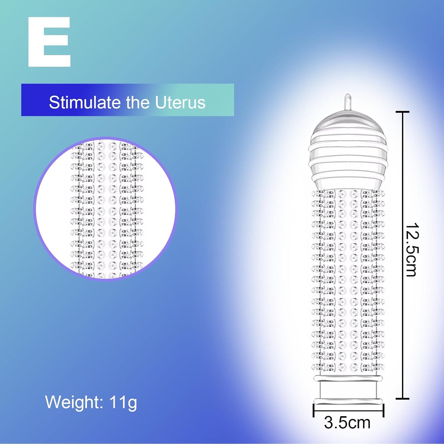 MEYDLL 5er Set Transparente Penishüllen mit Beule, Penishülle zur Penisvergrößerung und Zeitverlängerung
