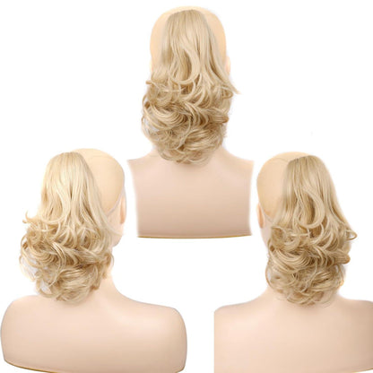Welliges Zopfhaarteil – Schmutziges Blond Mix 30cm