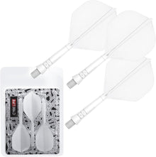 Dartschäfte und Dart Flights Zubehör 3er-Set Weiß-2BA