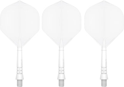 CyeeLife Dartschäfte Flights Zubehör 3er-Set Weiß-2BA Flexibel Dartpfeile