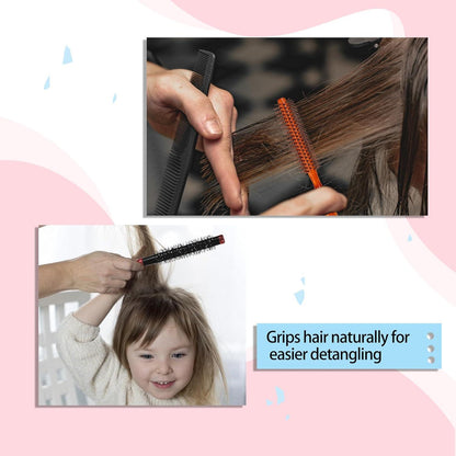 Kleine Rundbürste mit Nylonborsten für Locken und voluminöses Haar