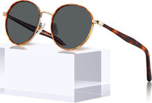 Damen Sonnenbrille Vintage Polarisiert UV-Schutz mit Etui Brillenetui