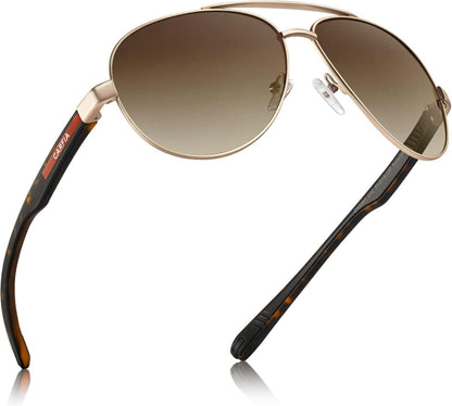 CARFIA Pilotenbrille Herren UV400 polarisierte Sportsonnenbrille