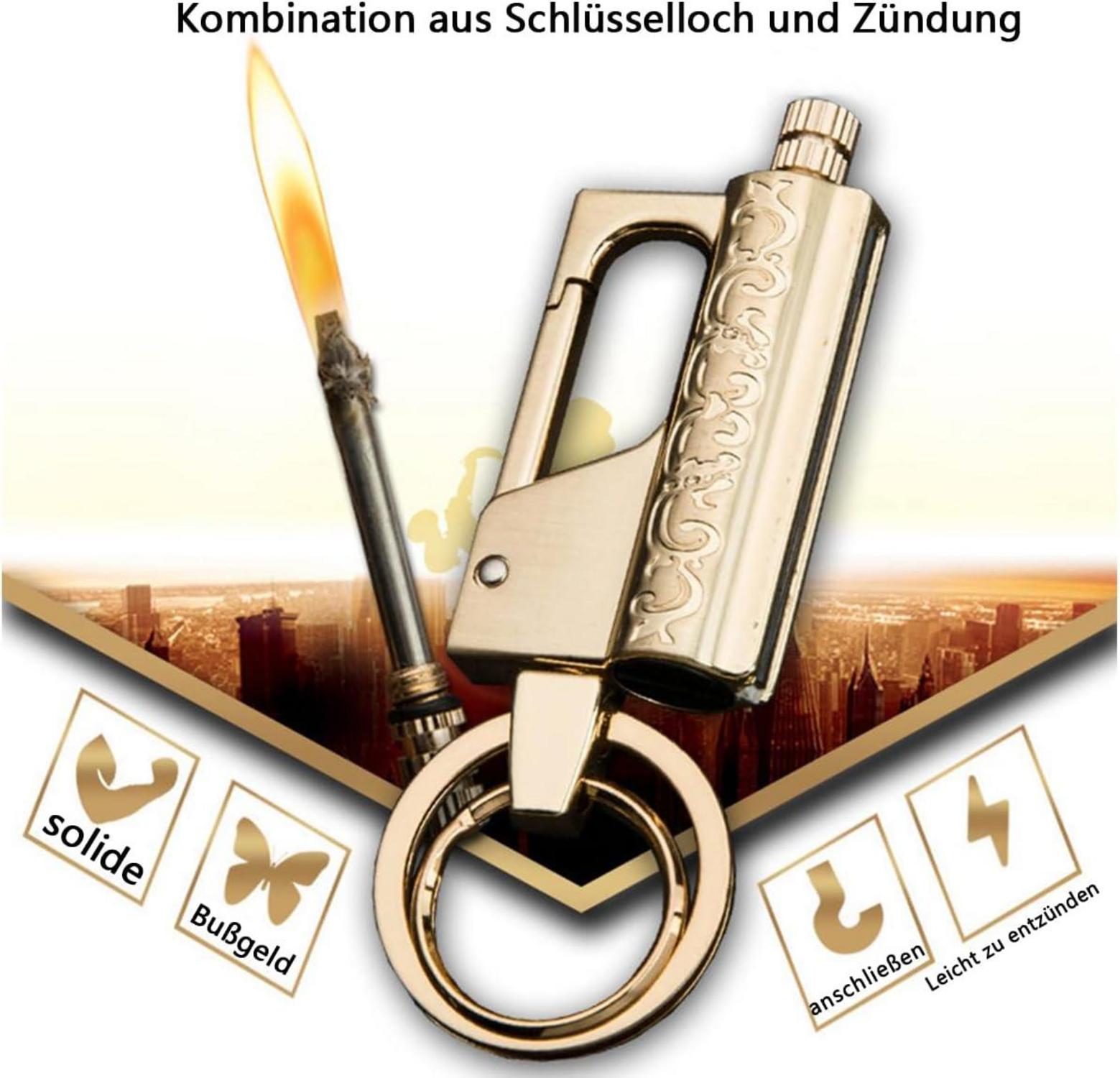 Hochwertiges Feuerzeug Wanci Match Kerosin Schlüsselanhänger