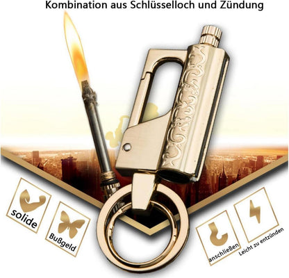 Hochwertiges Feuerzeug Wanci Match Kerosin Schlüsselanhänger