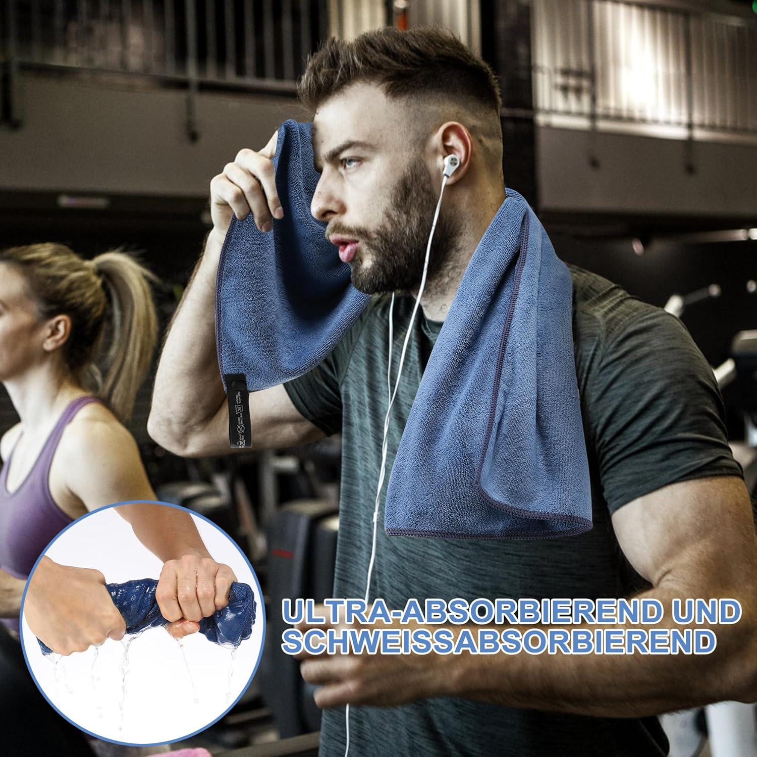 Sporthandtuch Fitnessstudio rutschfest XL Mikrofaser Handtuch