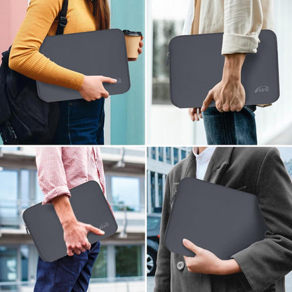 Laptoptasche 16 Zoll Notebook Hülle Stoßfest 38x26x3 cm Grau