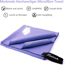Microfaser Handtuch 100x50cm 2er Set schnelltrocknend