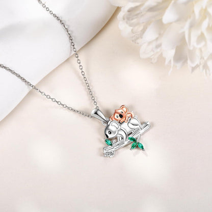 VONALA Koala Halskette 925 Sterling Silber Anhänger Geschenk für Frauen Mädchen