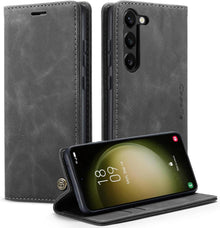 Handyhülle Samsung Galaxy S23 5G Leder Klappbar Flip Case Magnet