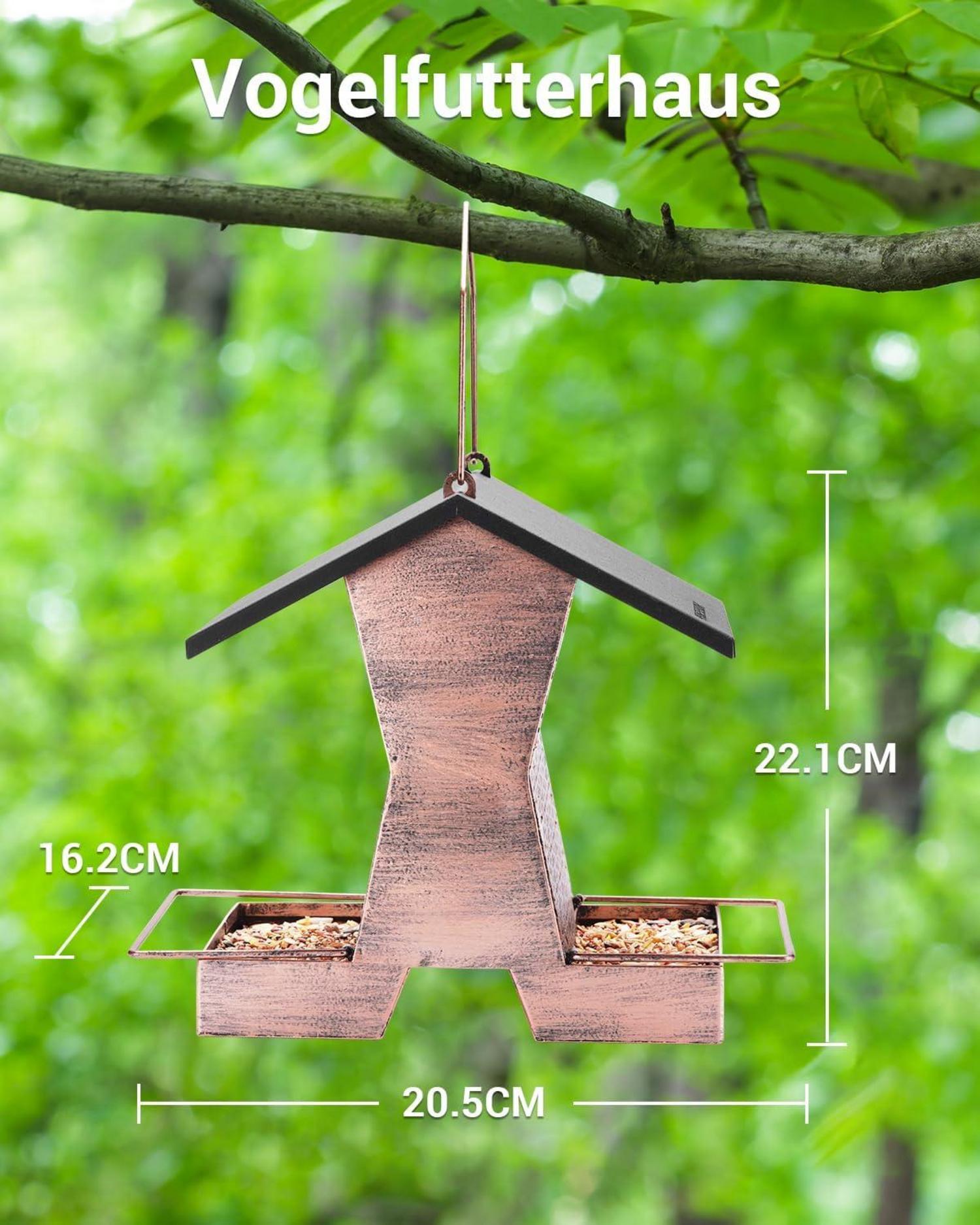 Vogelfutterhaus Metall Vogelfutterspender Aufhängen Futterhaus Vögel