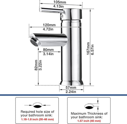 Kisimixer Einhebel Wasserhahn Armatur Bad Mischbatterie Chrom
