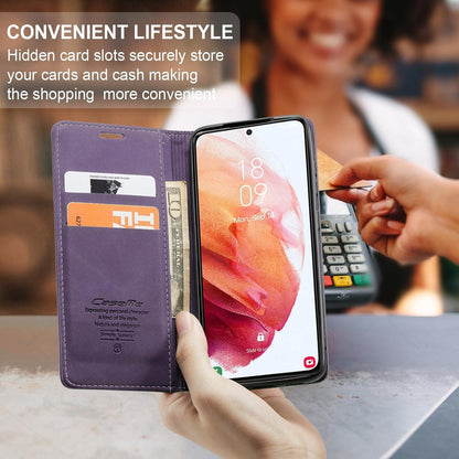 Samsung Galaxy S21 Handyhülle 5G Leder Flip Case Magnet Standfunktion