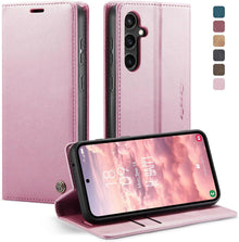 Samsung Galaxy S23 FE 5G Handyhülle Premium Leder Klapphülle Magnet