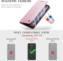 Samsung Galaxy S23 FE 5G Handyhülle Leder Flip Case Magnet
