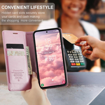 Samsung Galaxy S23 FE 5G Hülle Premium Leder Flip Case - Rose Gold