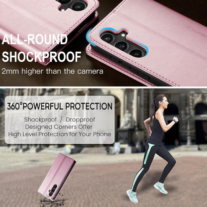 Samsung Galaxy S23 FE 5G Handyhülle Klappbar Magnet Standfunktion Tasche - Rose