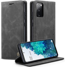Samsung Galaxy S20 FE Hülle Premium Leder Klapphülle mit Standfunktion