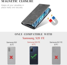 Samsung Galaxy S20 FE Hülle Leder Flip Case Magnet