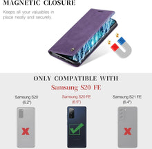 Samsung Galaxy S20 FE Hülle Leder Flip Case Magnet