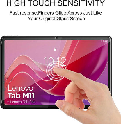 QULLOO Lenovo Tab M11 Displayschutzfolie Panzerglas 9H HD Klar Anti-Scratch Transparent