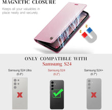 Samsung Galaxy S24 5G Hülle - Premium Leder Flip Case mit