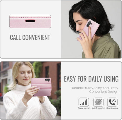 Handyhülle Samsung Galaxy A55 5G Premium Leder Klappbar Magnet