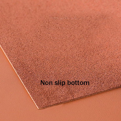 Runde PU Tischdecke wasserdicht Orange 110cm - Tischschutzfolie