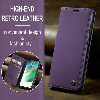 Handyhülle Samsung Galaxy S21 FE 5G Leder Flip Case Magnet