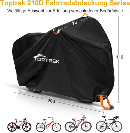 Toptrek Fahrradabdeckung 210D Oxford-Gewebe Outdoor