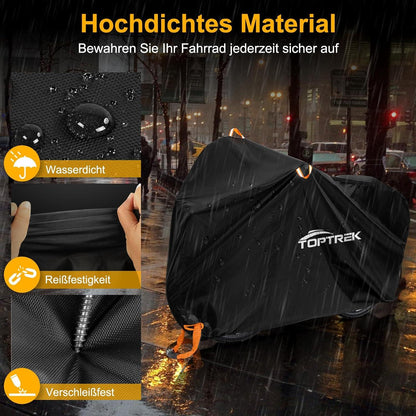 Fahrradabdeckung Wasserdicht 210D Oxford-Gewebe Toptrek 200x110x70 cm