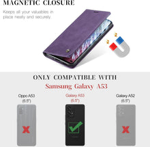 Samsung Galaxy A53 5G Hülle - Premium Leder Flip Case mit