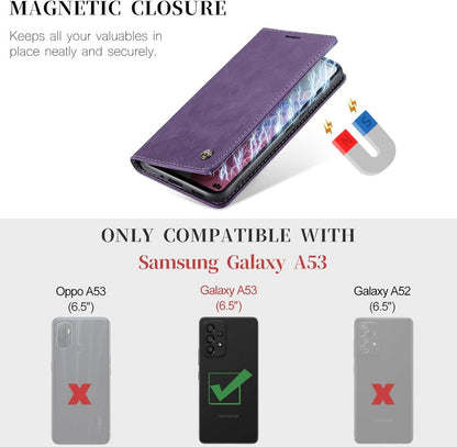 Samsung Galaxy A53 5G Hülle - Premium Leder Flip Case mit