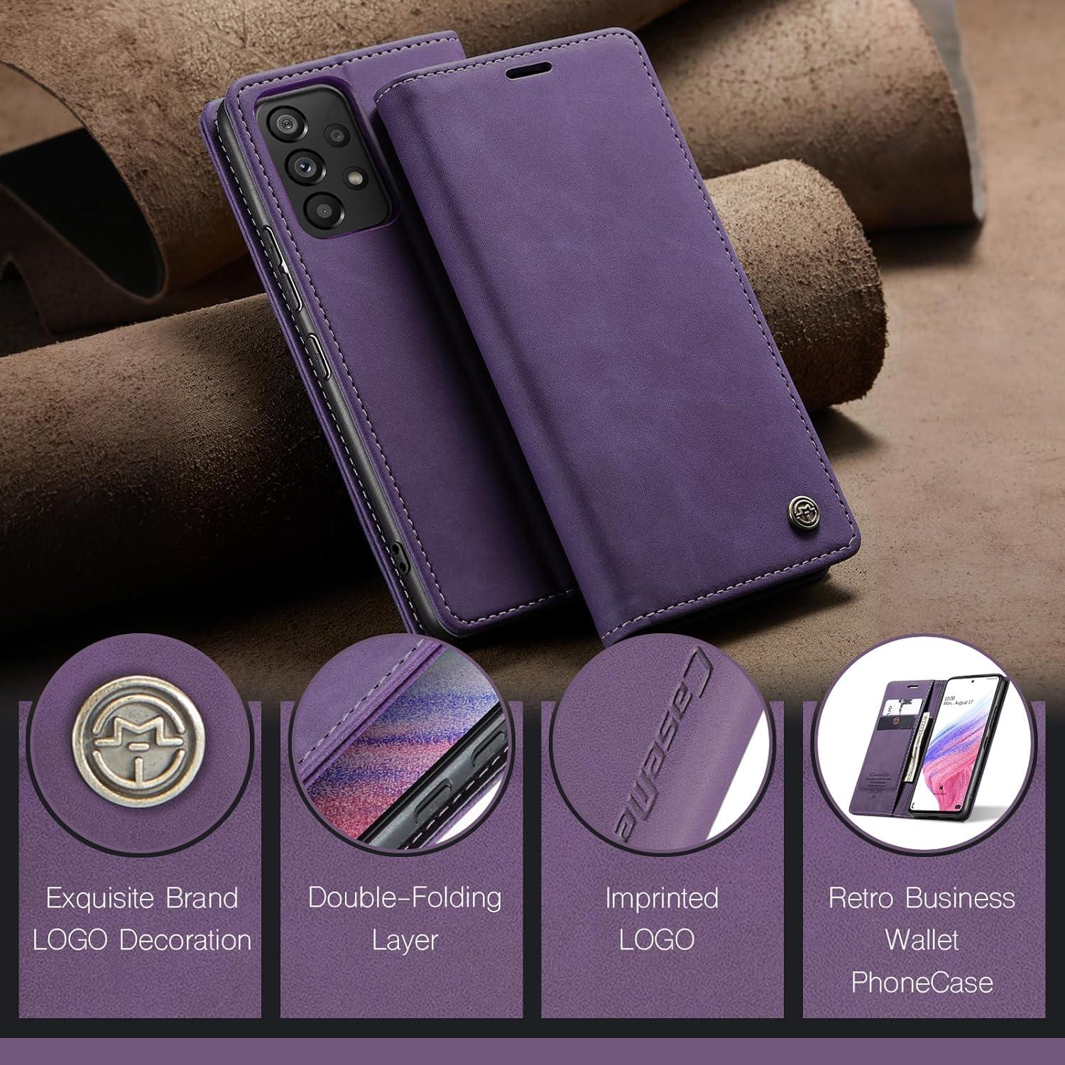 Handyhülle Samsung Galaxy A53 5G Leder Flip Case Magnet Standfunktion