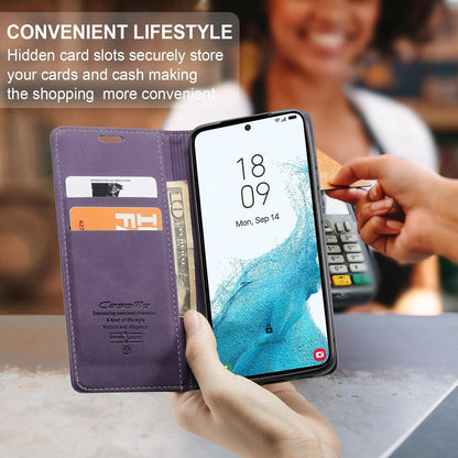 CaseMe Samsung Galaxy S22 5G Handyhülle Leder Flip Magnet