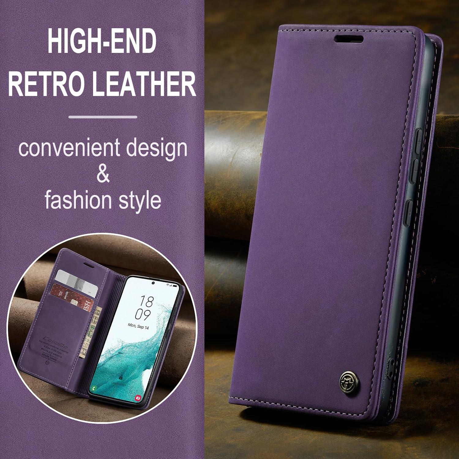 Handyhülle Samsung Galaxy S22 5G Leder Flip Case Standfunktion