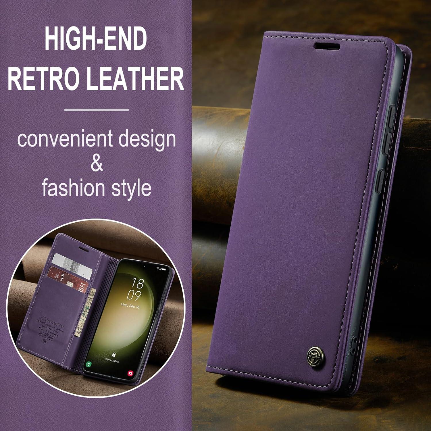 Handyhülle Samsung Galaxy S23 5G Leder Flip Case Ständer Kartenfach