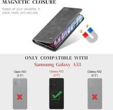 Samsung Galaxy A53 5G Hülle - Premium Leder Flip Case mit