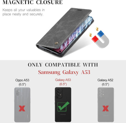 Samsung Galaxy A53 5G Hülle - Premium Leder Flip Case mit