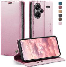Xiaomi Redmi Note 13 Pro Plus 5G Leder Flip Case Rose Gold