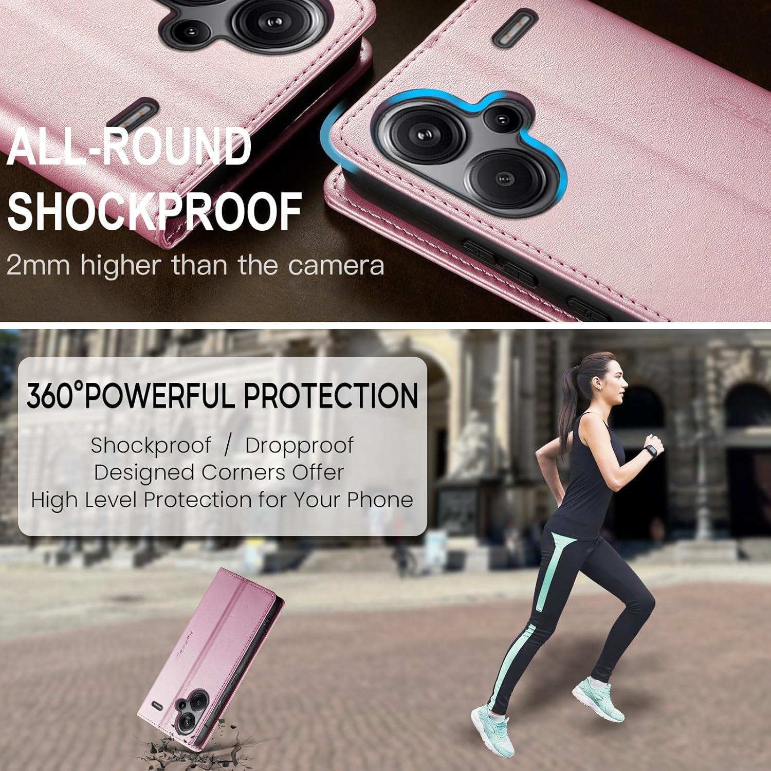 Handyhülle Xiaomi Redmi Note 13 Pro Plus 5G Leder Magnet Standfunktion